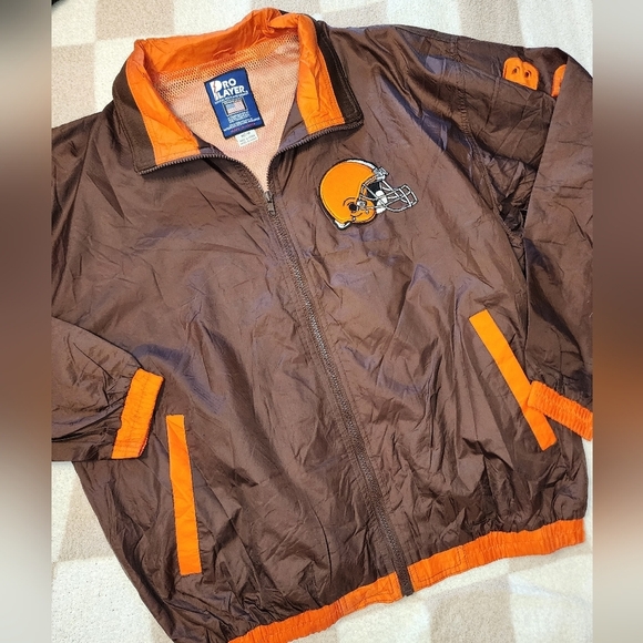 Pro Player mens vintage Cleveland Browns windbreaker size Medium - Picture 5 of 8